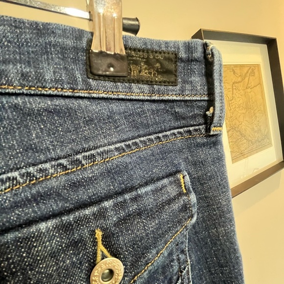 Levi's Dark Blue 547 Platinum Flare Jeans - Picture 2 of 5